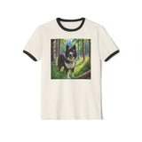 Karelian Bear Dog - Unisex Cotton Ringer T-Shirt