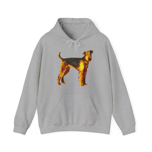 Airedale Terrier 50/50  Hooded Sweatshirt  -