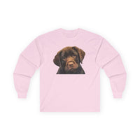 Chocolate Labrador Retriever Puppy Cotton Long Sleeve Tee