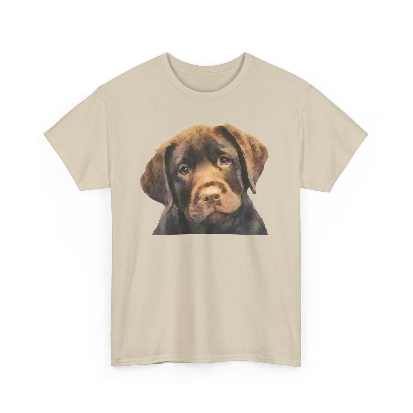 Chocolate Labrador Retriever Unisex Heavy Cotton Tee