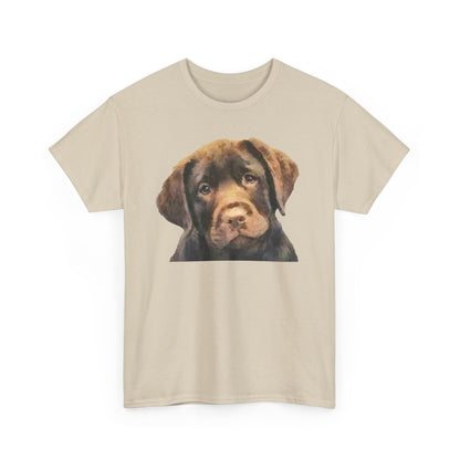 Chocolate Labrador Retriever Unisex Heavy Cotton Tee