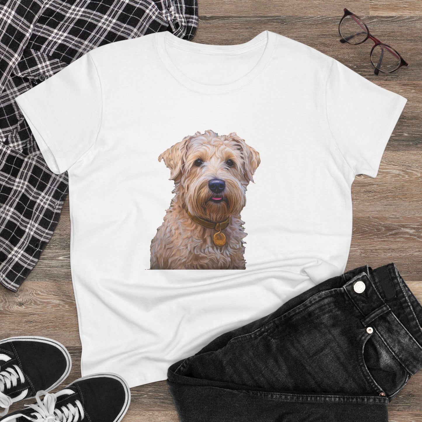 Soft Coated Wheaten Terrier Women's Midweight Cotton Tee