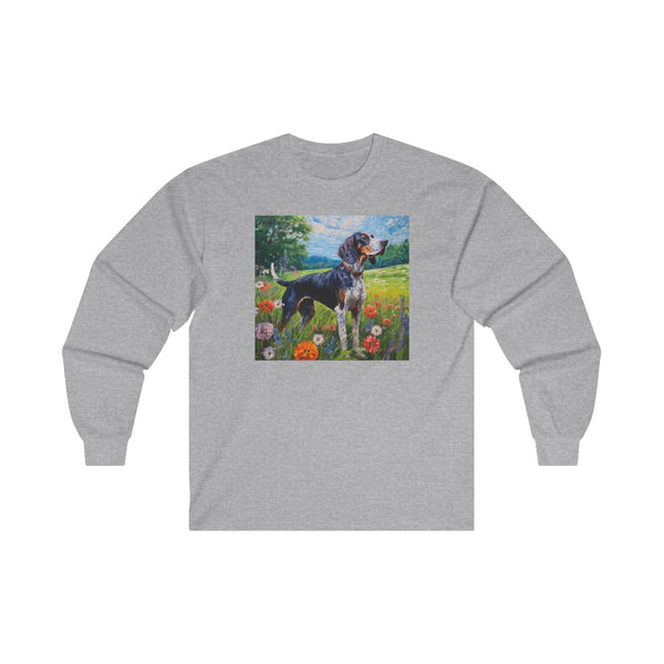 Bluetick Coonhound -- Unisex Classic Cotton Long Sleeve Tee