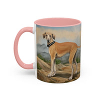 Sloughi - Arabian Greyhound - Ceramic Accent Coffee Mug - 2 Sizes