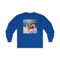 Finnish Spitz  -  Unisex Classic Cotton Long Sleeve Tee