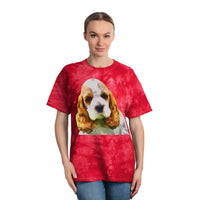 Cocker Spaniel 'Hogan' Tie-Dye Tee, Crystal by DoggyLips™