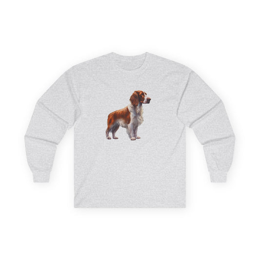 Irish Red & White Setter - Unisex Classic Cotton Long Sleeve Tee