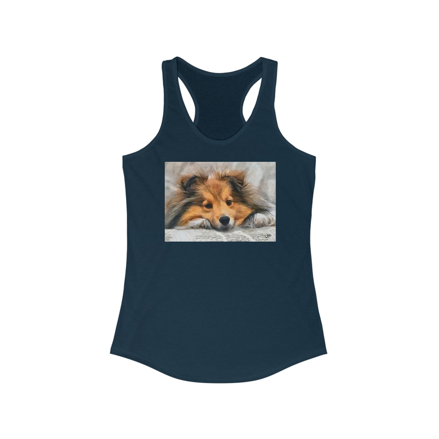 Shetland Sheepdog Sheltie Women's Racerback Tank