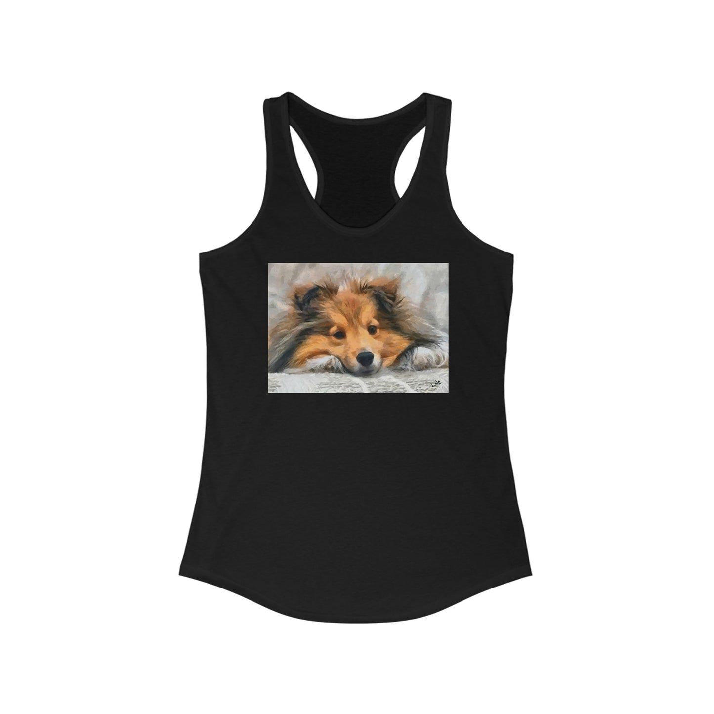 Shetland Sheepdog Sheltie Women's Racerback Tank