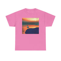 Kastro Sunset (Sifnos Island, Greece) Unisex Heavy Cotton Tee