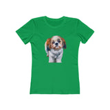 Shih-Tzu Women's Slim Fit Ringspun Cotton T-Shirt