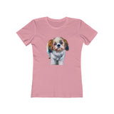 Shih-Tzu Women's Slim Fit Ringspun Cotton T-Shirt
