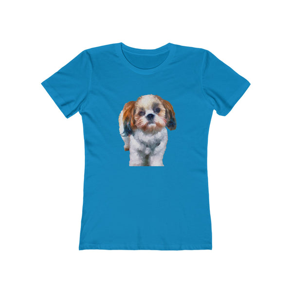 Shih-Tzu Women's Slim Fit Ringspun Cotton T-Shirt