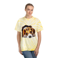 Beagle 'Daisy Mae' Unisex Cotton Tie-Dye Tee, Cyclone