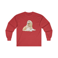 Afghan Hound  Cotton Long Sleeve Tee