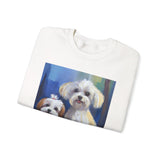 Maltese Dogs Unisex 50/50 Crewneck Sweatshirt