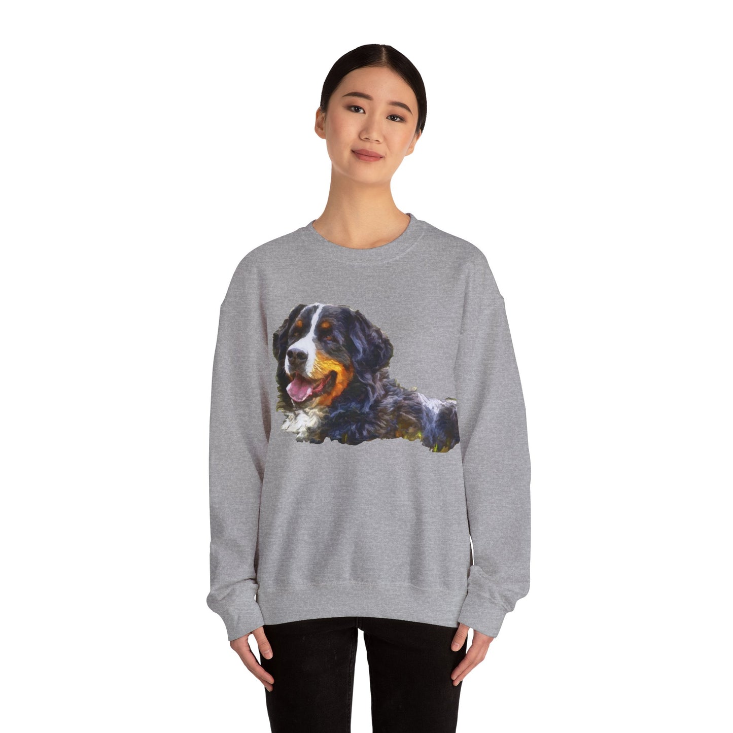 Bernese Mountain Dog Unisex 50/50 Crewneck Sweatshirt