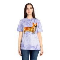 Welsh Pembroke Corgi Unisex Ringspun Cotton  Color Blast T-Shirt by DoggyLips™