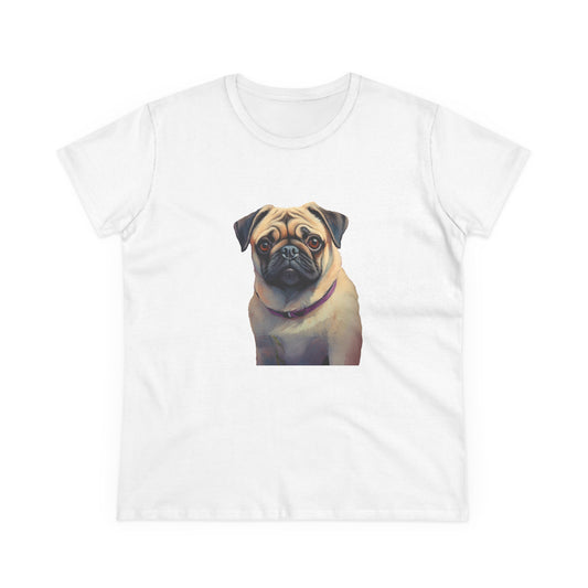 Pug Women's Midweight Cotton Tee