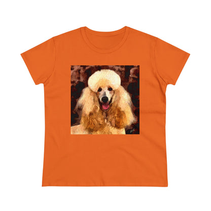 Poodle Women's Midweight Cotton Tee