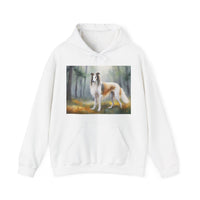 Borzoi 'Russian Wolfhound' Unisex 50/50 Hooded Sweatshirt