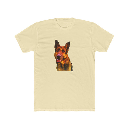 German Shepherd 'Bayli' Men's Fitted Cotton Crew Tee