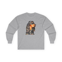 Gordon Setter "Angus"Unisex Cotton Long Sleeve Tee