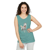 Yakutian Laika Unisex Relaxed Fit Garment-Dyed Tank Top