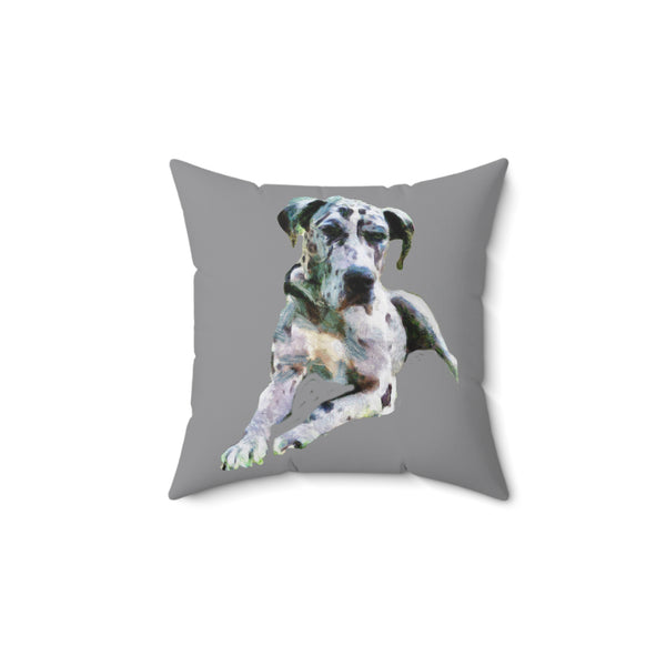 Harlequin Great Dane 'Leonid' Spun Polyester Throw Pillow