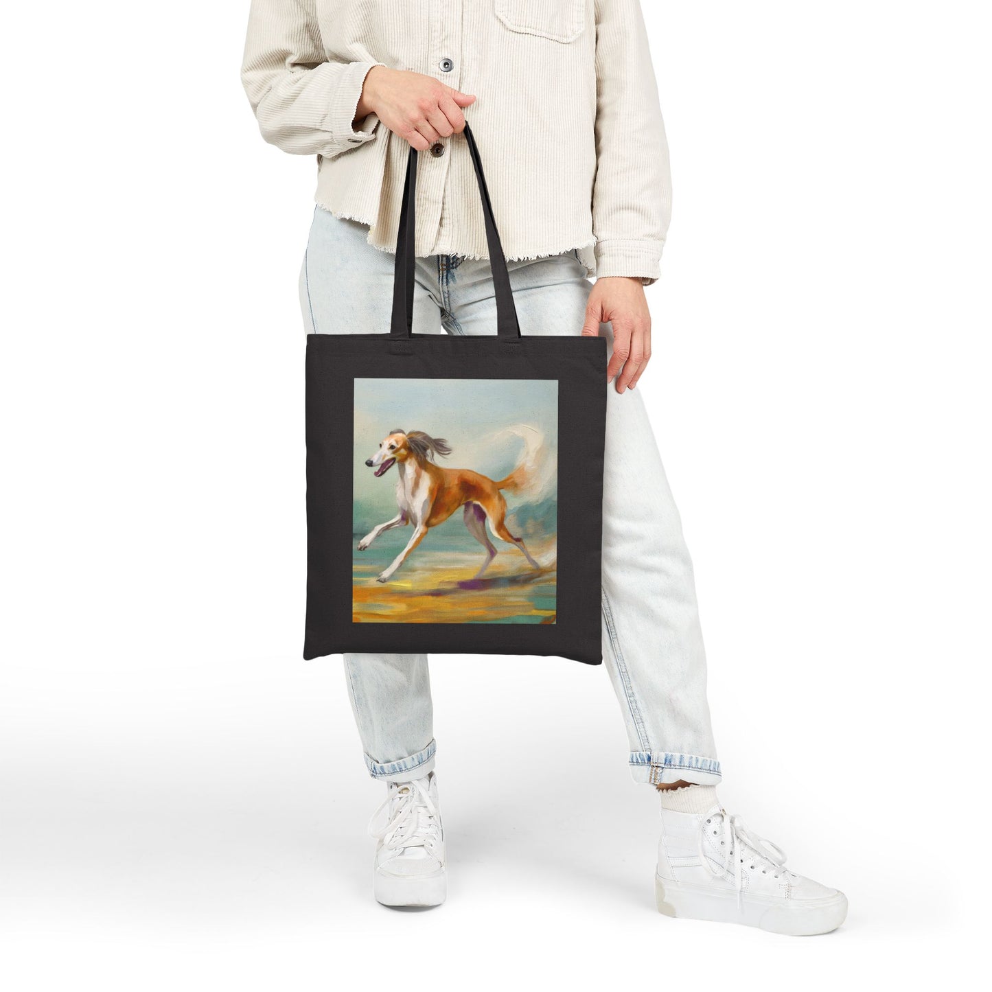 Saluki Cotton Canvas Tote Bag - The Stylish Companion