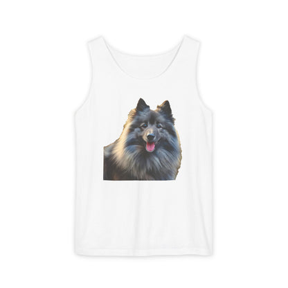 Keeshond Unisex Relaxed Fit Garment-Dyed Tank Top