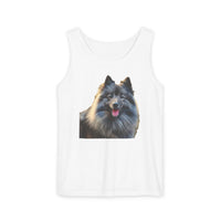 Keeshond Unisex Relaxed Fit Garment-Dyed Tank Top