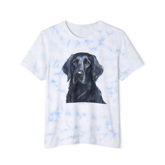 Flat-Coated Retriever Fashion Tie-Dyed T-Shirt