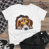 Beagle 'Daisy May' Women's Midweight Cotton Tee