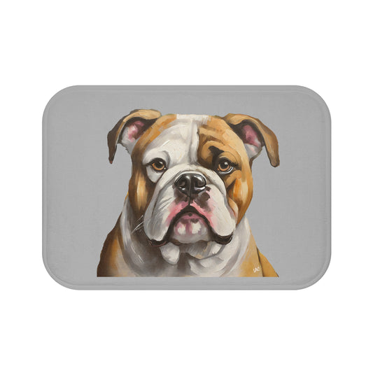 American Bulldog Artisan Bathroom Rug