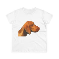 Hungarian Vizsla 'Bela' Women's Midweight Cotton Tee