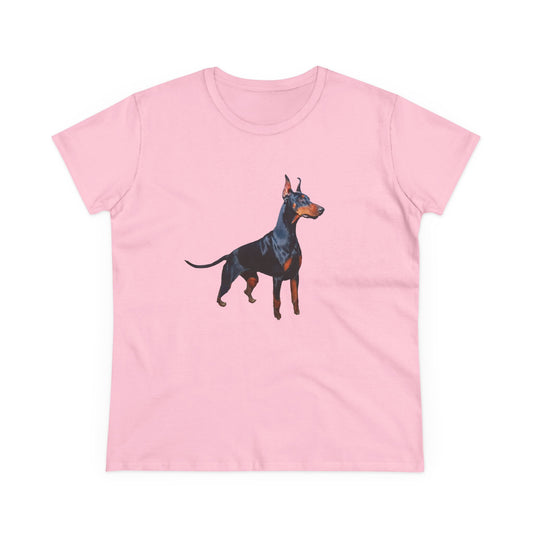 Doberman Pinscher Women's Midweight Cotton Tee