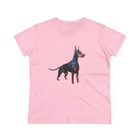 Doberman Pinscher Women's Midweight Cotton Tee