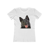 Schipperke Women's Slim Fit Ringspun Cotton T-Shirt