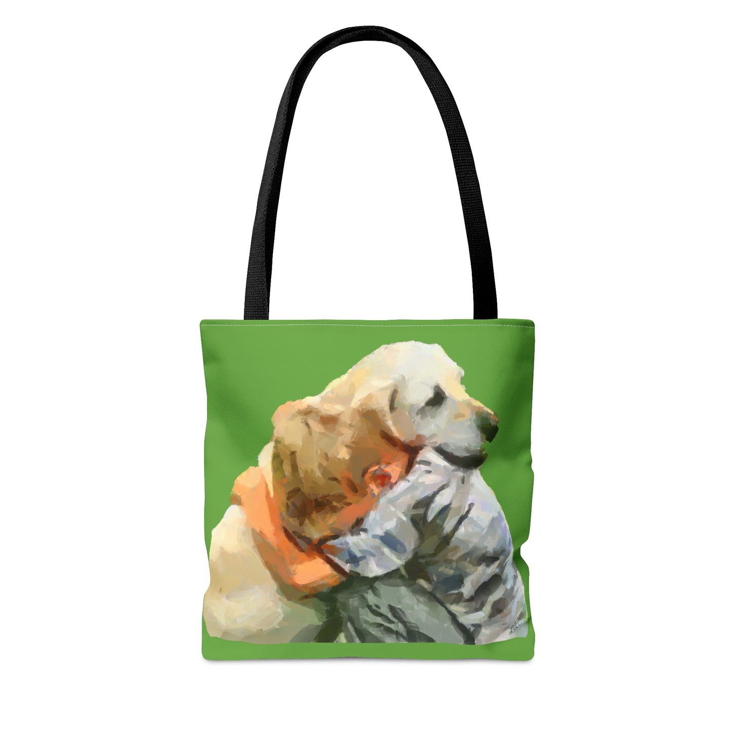 Yellow Lab and Child  -  Tote Bag