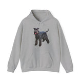 Kerry Blue Terrier 50/50 Hooded Sweatshirt