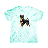 Black & Tan Shiba Inu  -  Tie-Dye Tee, Cyclone