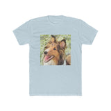 Sheltie 'May' - --  Men's Fitted Cotton Crew Tee