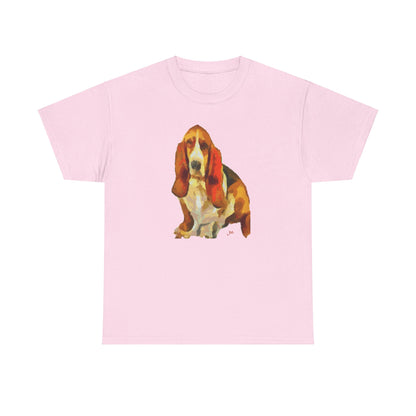 Basset Hound Dreamscape Heavy Cotton Tee