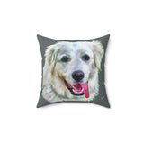 Great Pyrenees  -  Spun Polyester Throw Pillow