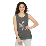 Yakutian Laika Unisex Relaxed Fit Garment-Dyed Tank Top