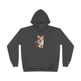 Welsh Corgie Puppy - Unisex Fleece Lined Pullover Hoodie Sweatshirt