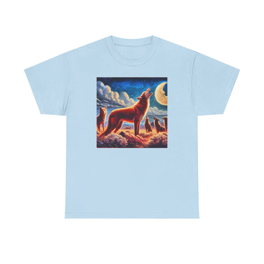 Coyotees in Moonlight Unisex Heavy Cotton Tee