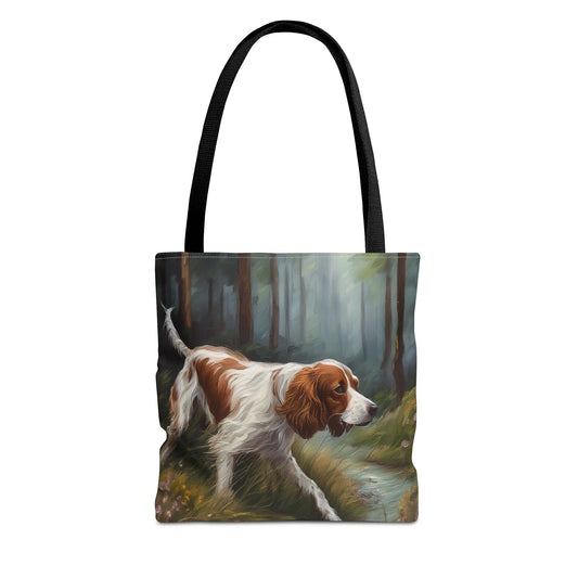 Irish Red & White Setter Polyester Tote Bag (AOP) - Versatile Companion