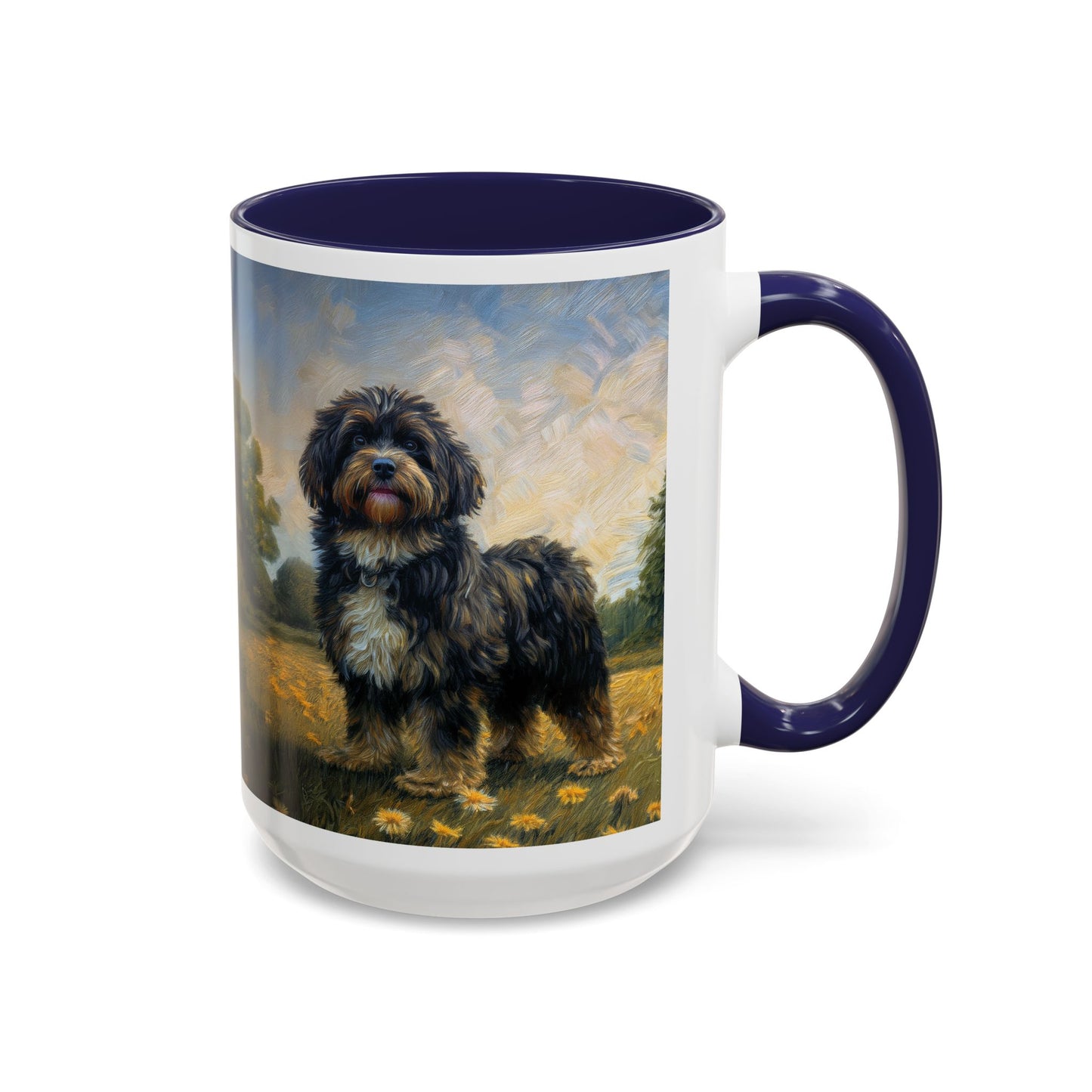 Russian Tsvetnaya Bolonka - Accent Coffee Mug (11, 15oz)